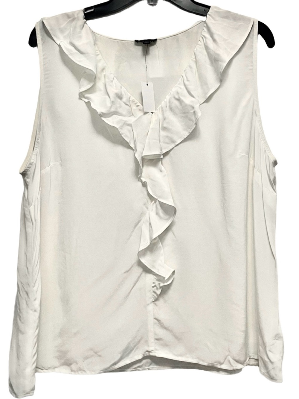 Talbots Ruffle V-Neck Sleeveless Top